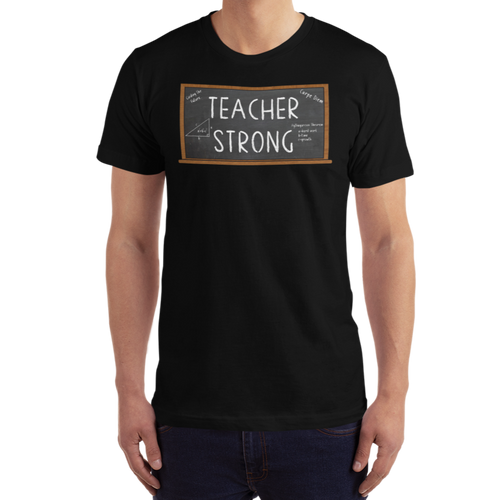 Teacher Strong T-Shirt Workout Apparel Funny Merchandise