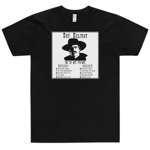 Doc Holiday Tombstone T-Shirt Workout Apparel Funny Merchandise