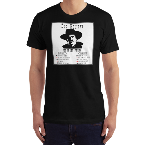 Doc Holiday Tombstone T-Shirt Workout Apparel Funny Merchandise