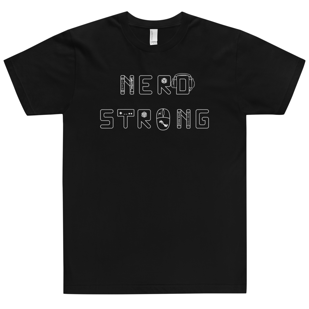 Nerd Strong T-Shirt Workout Apparel Funny Merchandise