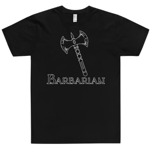 Barbarian D&D T-Shirt Workout Apparel Funny Merchandise