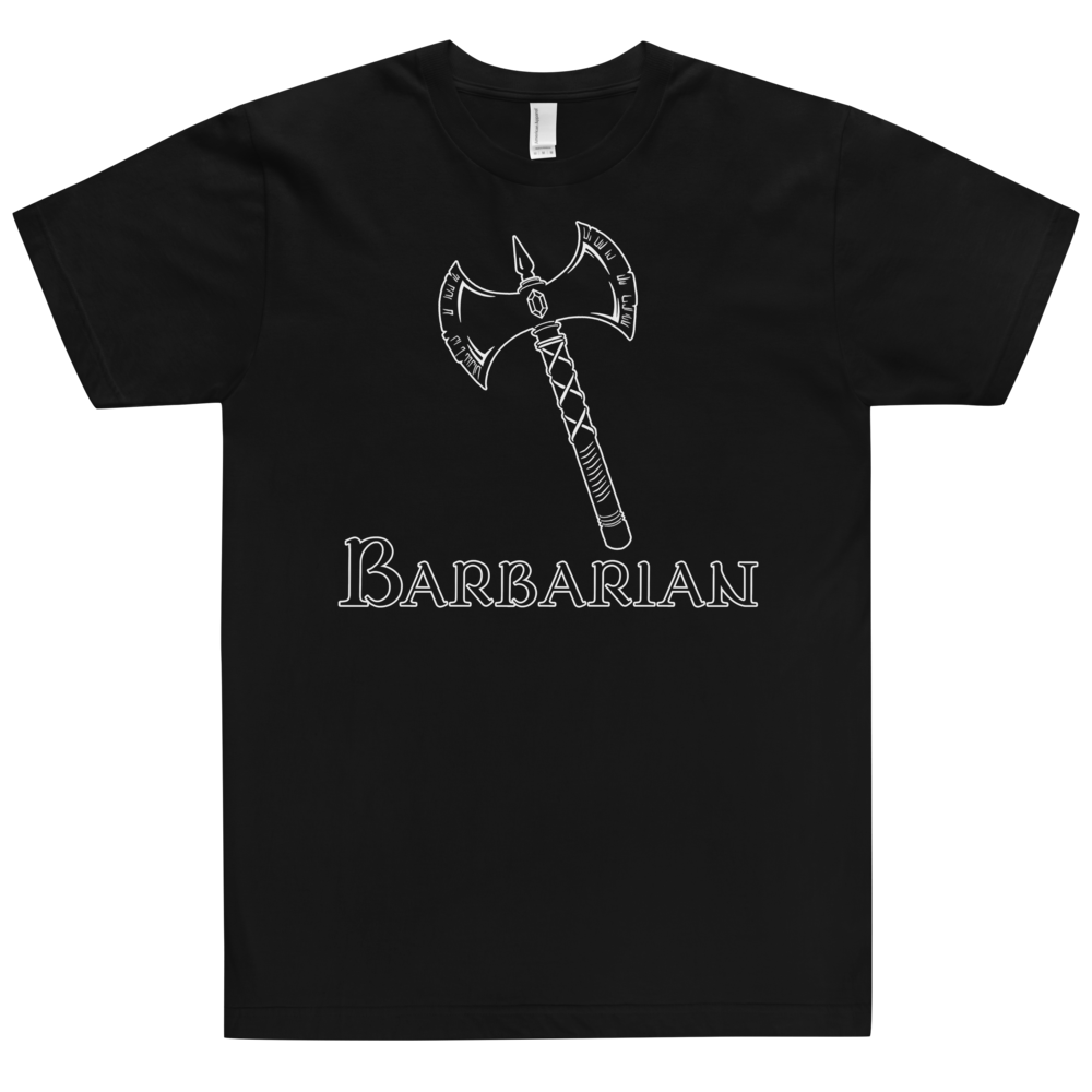 Barbarian D&D T-Shirt Workout Apparel Funny Merchandise