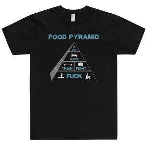 Food Pyramid T-Shirt Workout Apparel Funny Merchandise