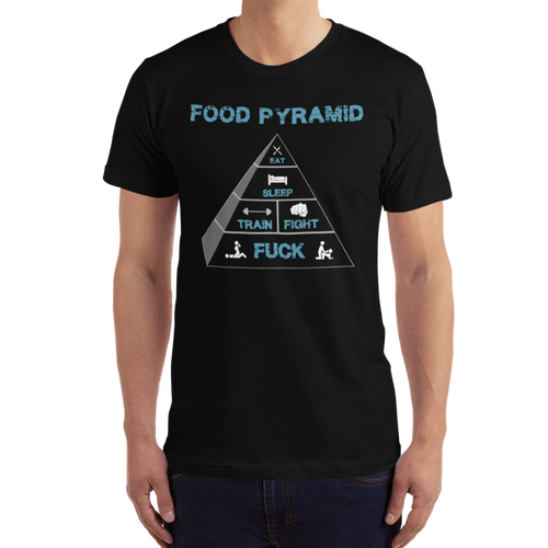 Food Pyramid T-Shirt Workout Apparel Funny Merchandise