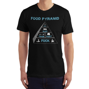 Food Pyramid T-Shirt Workout Apparel Funny Merchandise