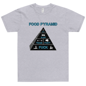 Food Pyramid T-Shirt Workout Apparel Funny Merchandise