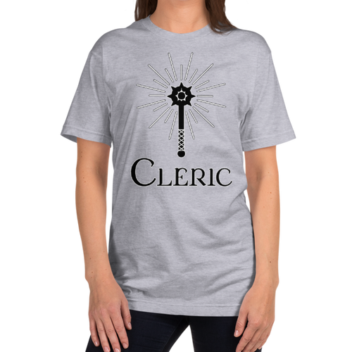 Cleric D&D T-Shirt Workout Apparel Funny Merchandise