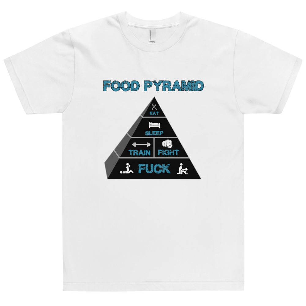 Food Pyramid T-Shirt Workout Apparel Funny Merchandise