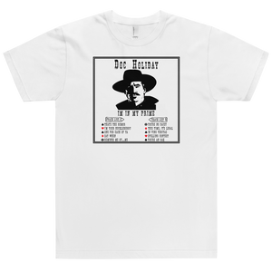 Doc Holiday Tombstone T-Shirt Workout Apparel Funny Merchandise