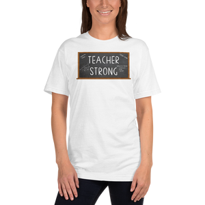 Teacher Strong T-Shirt Workout Apparel Funny Merchandise