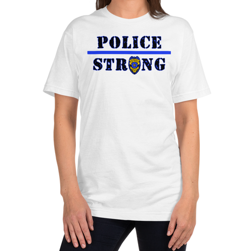 Police Strong T-Shirt Workout Apparel Funny Merchandise