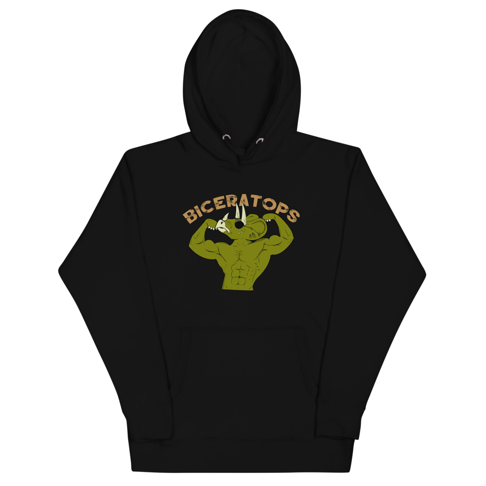 Biceratops Hoodie Workout Apparel Funny Merchandise