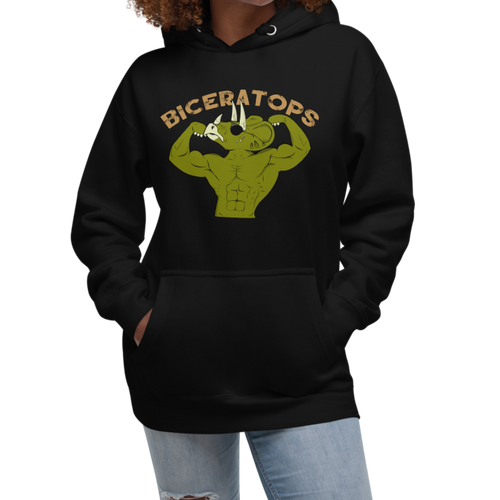 Biceratops Hoodie Workout Apparel Funny Merchandise