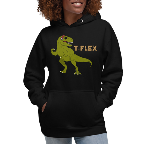 T-Flex Unisex Hoodie Workout Apparel Funny Merchandise