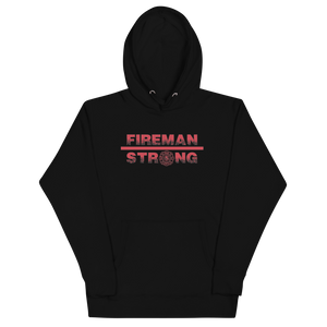 Fireman Strong Unisex Hoodie Workout Apparel Funny Merchandise