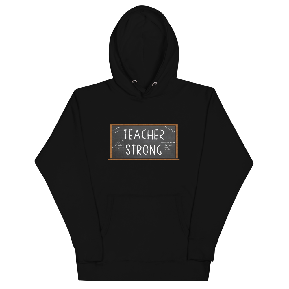 Teacher Strong Unisex Hoodie Workout Apparel Funny Merchandise