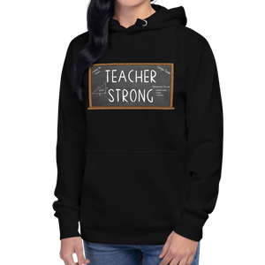 Teacher Strong Unisex Hoodie Workout Apparel Funny Merchandise