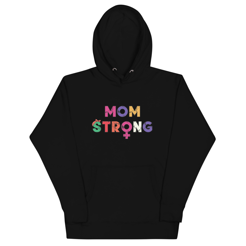 Mom Strong Unisex Hoodie Workout Apparel Funny Merchandise