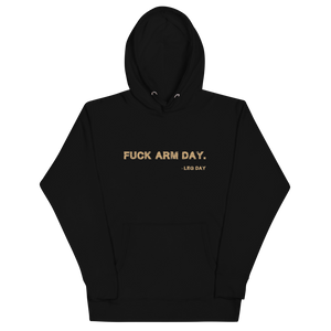 Fuck Arm Day Unisex Hoodie Workout Apparel Funny Merchandise