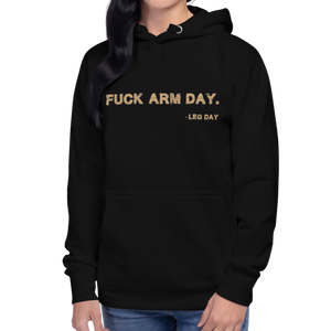 Fuck Arm Day Unisex Hoodie Workout Apparel Funny Merchandise