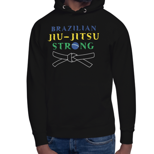 BJJ Strong Hoodie Workout Apparel Funny Merchandise
