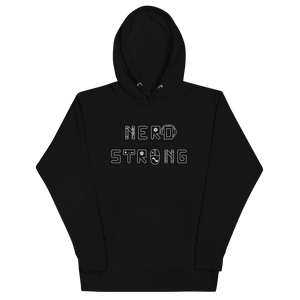 Nerd Strong Unisex Hoodie Workout Apparel Funny Merchandise