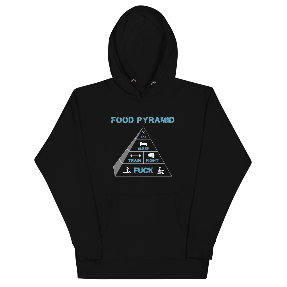 Food Pyramid Unisex Hoodie Workout Apparel Funny Merchandise