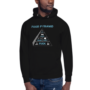 Food Pyramid Unisex Hoodie Workout Apparel Funny Merchandise