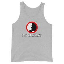 Load image into Gallery viewer, Shhh Its Arm Day Tank Top Workout Apparel Funny Merchandise