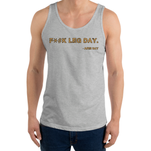 F*#k Leg Day Tank Top Workout Apparel Funny Merchandise