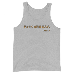 F*#k Arm Day Tank Top Workout Apparel Funny Merchandise