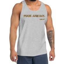 Load image into Gallery viewer, Fuck Arm Day Tank Top Workout Apparel Funny Merchandise