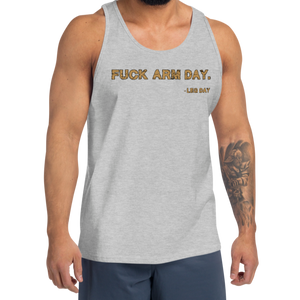 Fuck Arm Day Tank Top Workout Apparel Funny Merchandise