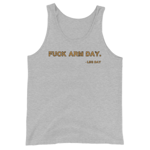 Fuck Arm Day Tank Top Workout Apparel Funny Merchandise