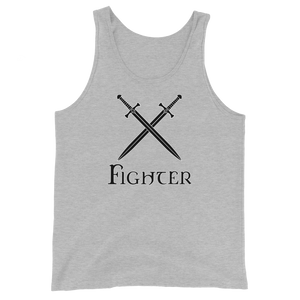 Fighter D&D Tank Top Workout Apparel Funny Merchandise