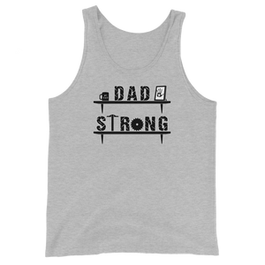 Dad Strong Tank Top Workout Apparel Funny Merchandise