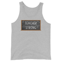 Load image into Gallery viewer, Teacher Strong Tank Top Workout Apparel Funny Merchandise