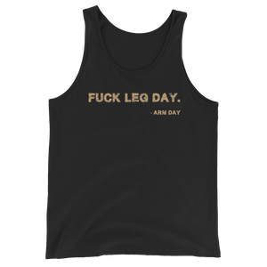 Fuck Leg Day Tank Top Workout Apparel Funny Merchandise