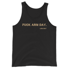 Load image into Gallery viewer, Fuck Arm Day Tank Top Workout Apparel Funny Merchandise