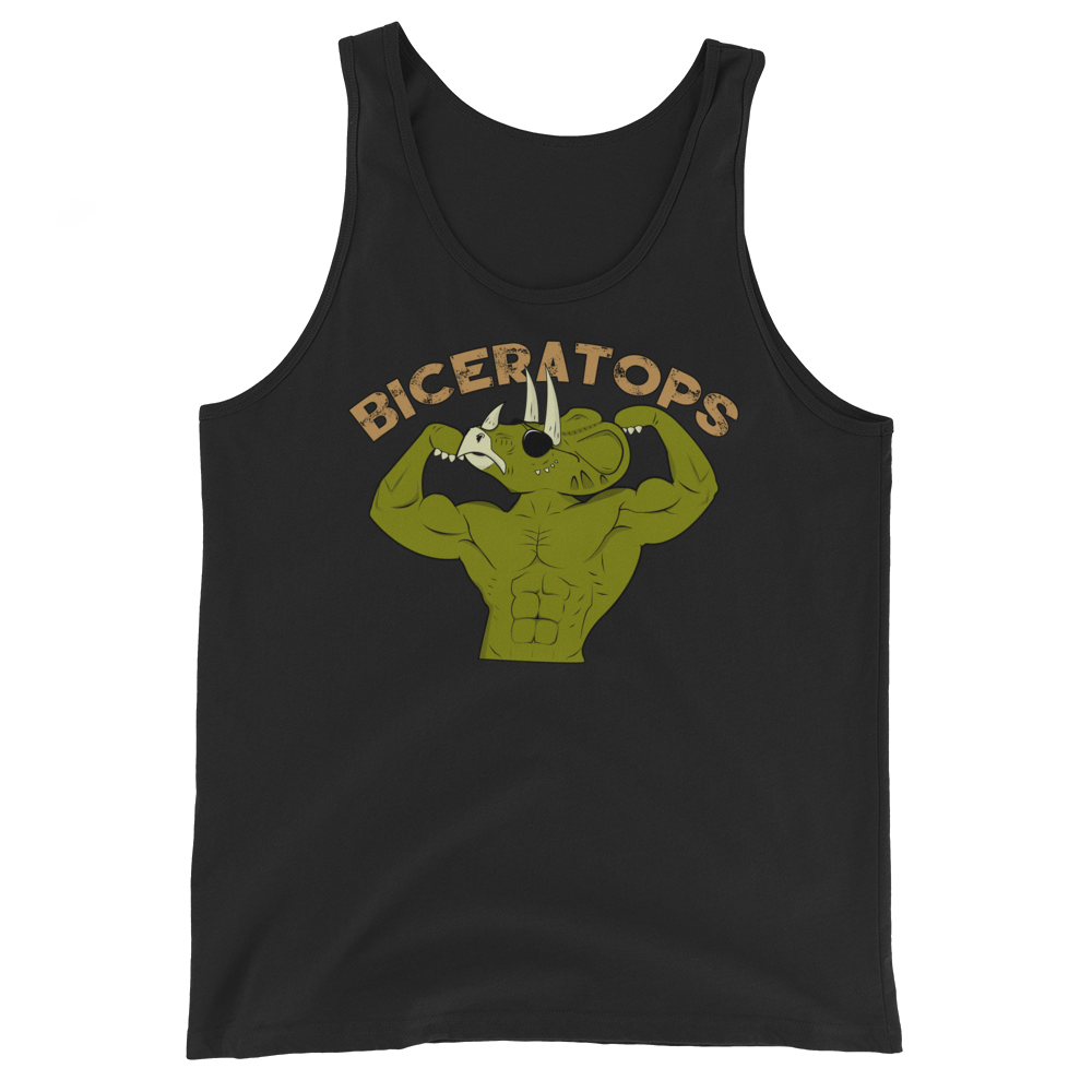 Biceratops Tank Top Workout Apparel Funny Merchandise