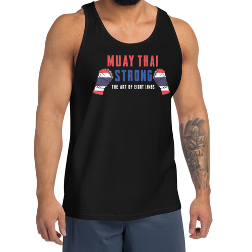 Muay Thai Strong Tank Top Workout Apparel Funny Merchandise