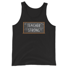 Load image into Gallery viewer, Teacher Strong Tank Top Workout Apparel Funny Merchandise