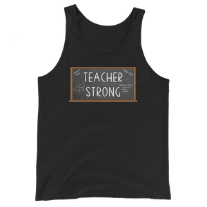 Teacher Strong Tank Top Workout Apparel Funny Merchandise