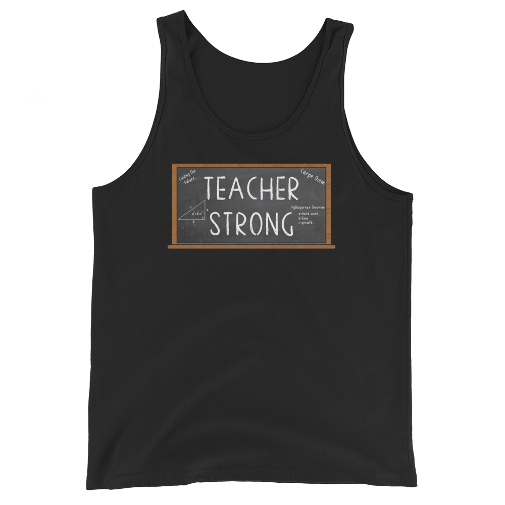 Teacher Strong Tank Top Workout Apparel Funny Merchandise