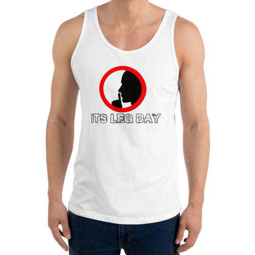 Shhh Its Leg Day Tank Top Workout Apparel Funny Merchandise