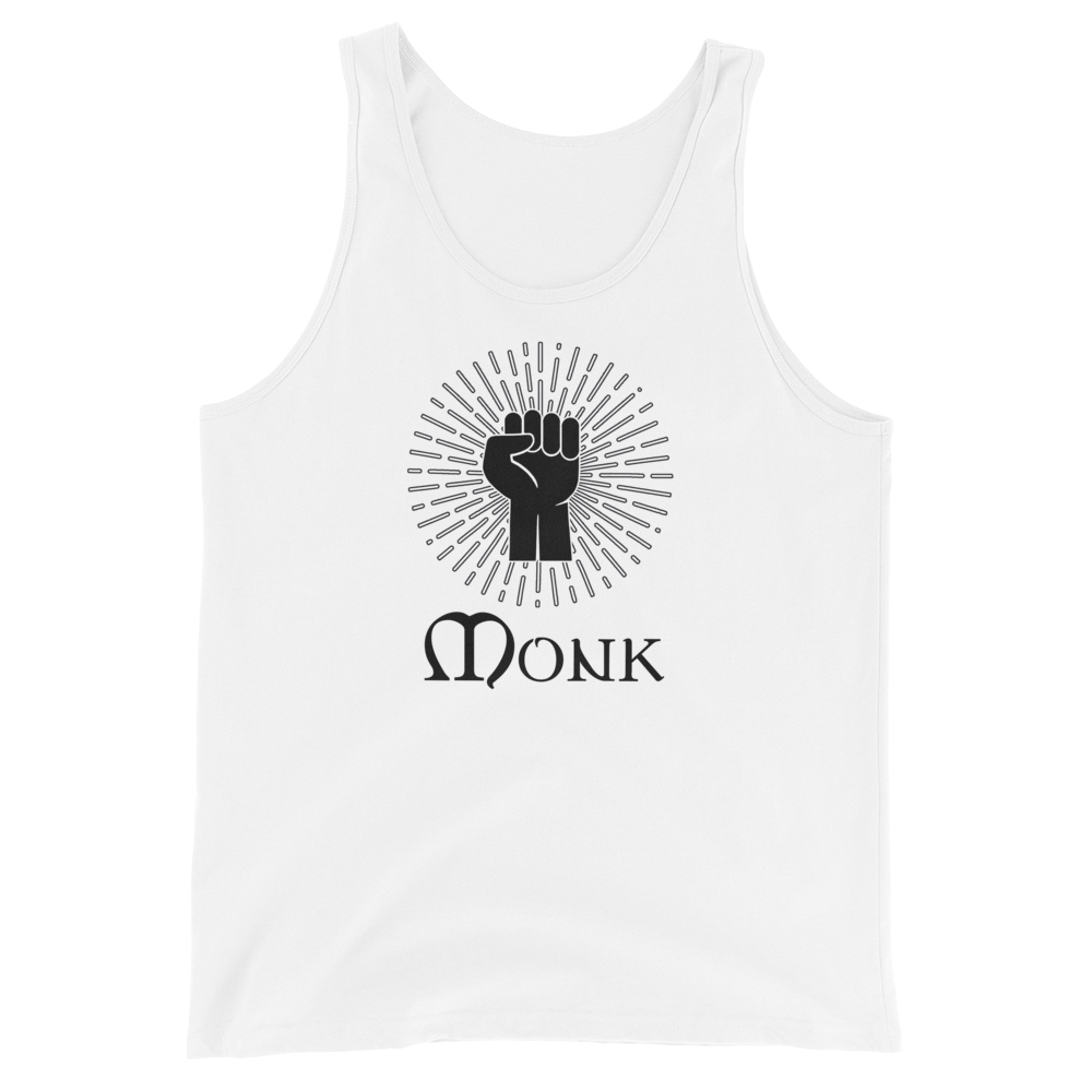 Monk D&D Tank Top Workout Apparel Funny Merchandise