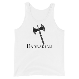 Barbarian D&D Tank Top Workout Apparel Funny Merchandise