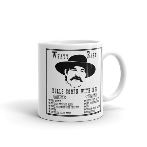 Wyatt Earp Tombstone Mug Workout Apparel Funny Merchandise