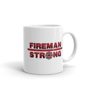 Fireman Strong Mug Workout Apparel Funny Merchandise