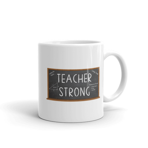 Teacher Strong Mug Workout Apparel Funny Merchandise